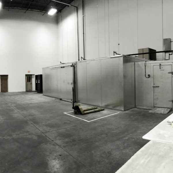 Commercial cooler installation