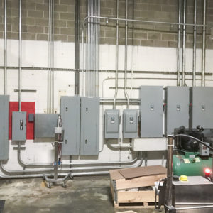 Electrical service for food production plant