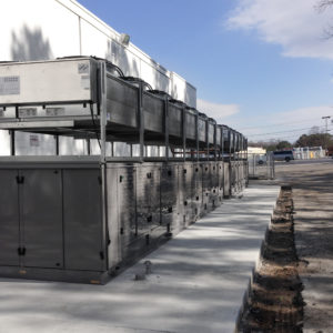Commercial refrigeration with concrete slab